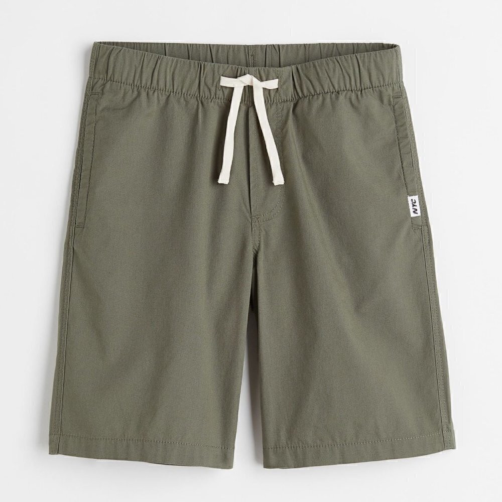 H&M Cotton Shorts Color Green Size 14